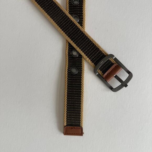 Vintage Brown and Tan Canvas Belt - Picture 2 of 8